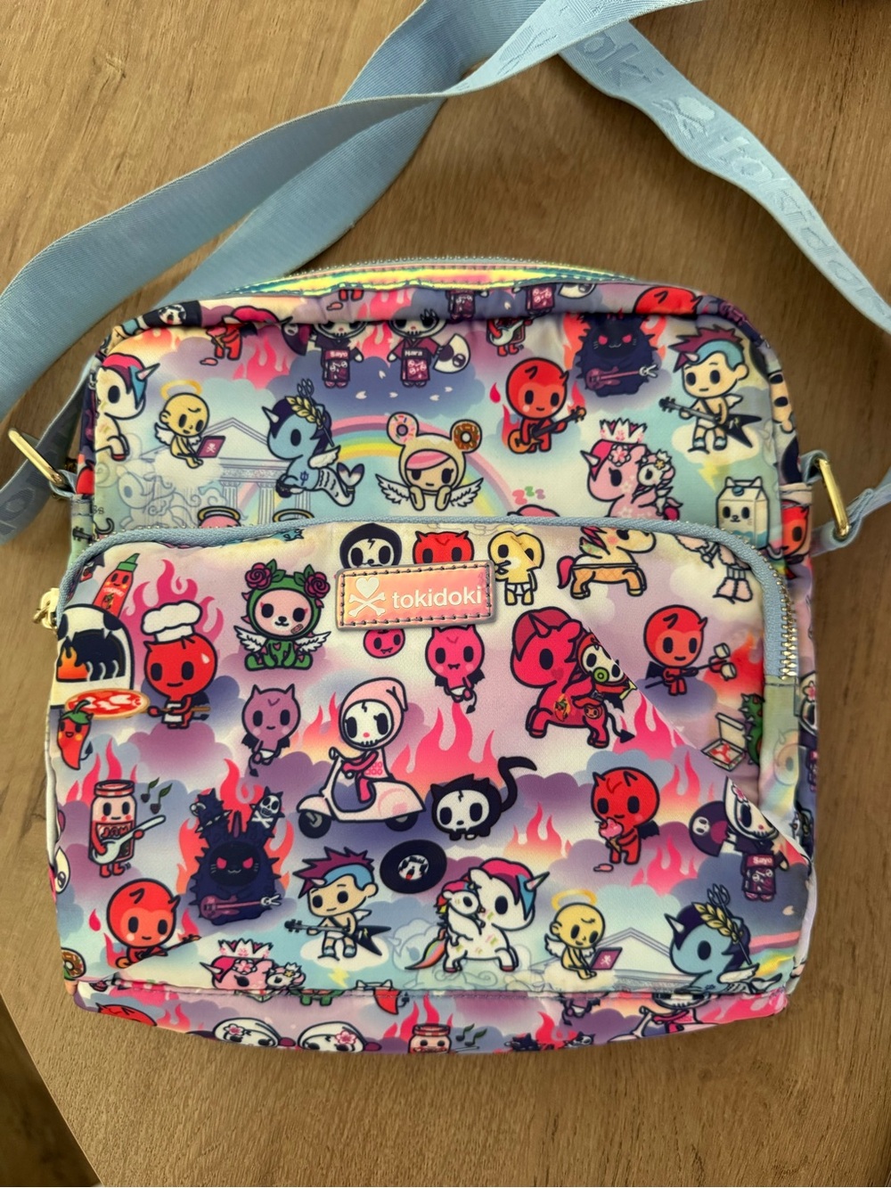 tokidoki Pastel Pink & Purple Character Crossbody Bag